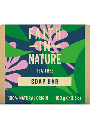 6 x Faith In Nature Tea Tree Pure Veg Soap - 100g