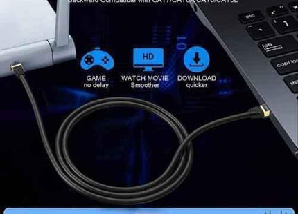 Network Cable RJ45 CAT 8 40Gbps Network Gold Plated Fast Internet Patch Lead