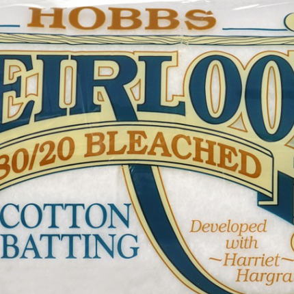 Hobbs Heirloom Bleached Cotton Blend Wadding Queen Size 90″ x 108″