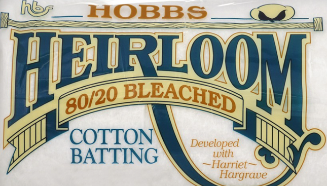 Hobbs Heirloom Bleached Cotton Blend Wadding Queen Size 90″ x 108″
