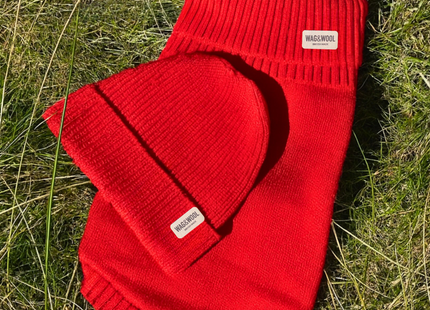 Cherry Red British Wool Jumper