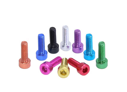 10pc M3x6 7075 Aluminium Cap Head Bolts – Hex Socket, Full Thread