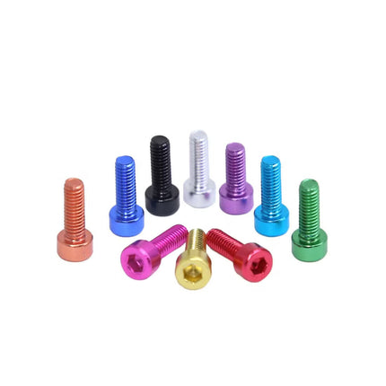 10pc M3x12 7075 Aluminium Cap Head Bolts – Hex Socket, Full Thread