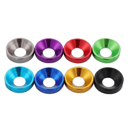 10pc M2 Cap Head Washers Coloured Aluminium Pack
