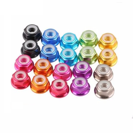 10pc M3 Locknuts CW Nuts pack Aluminium
