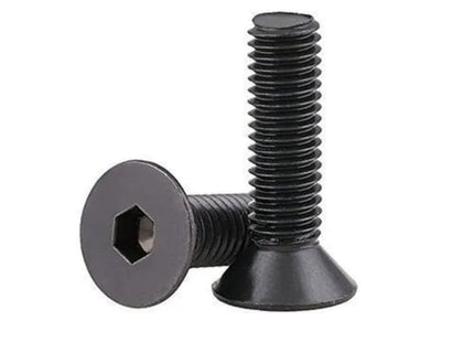 10pc M5 Hex Counter Sunk Head Screw Pack Black 8.8 Steel