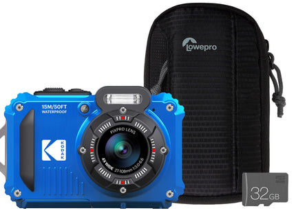Kodak PIXPRO WPZ2 16MP 4x Zoom Tough Compact Camera - Blue