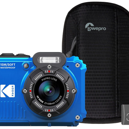 Kodak PIXPRO WPZ2 16MP 4x Zoom Tough Compact Camera - Blue