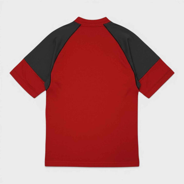 Agassi Zip Up T-Shirt Kids Red Black