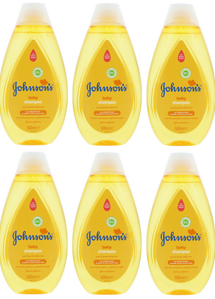6 x Johnsons Baby Shampoo  - 500ML