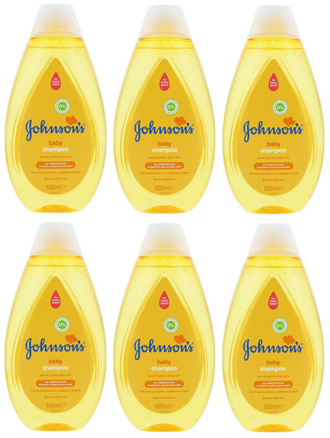 6 x Johnsons Baby Shampoo  - 500ML