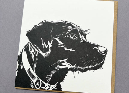 Labrador Puppy Letterpress Card