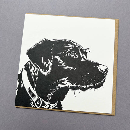 Labrador Puppy Letterpress Card