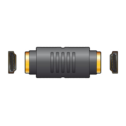 AV:Link 4K UHD HDMI Coupler Adapter Female Socket to Socket, Gold Plated