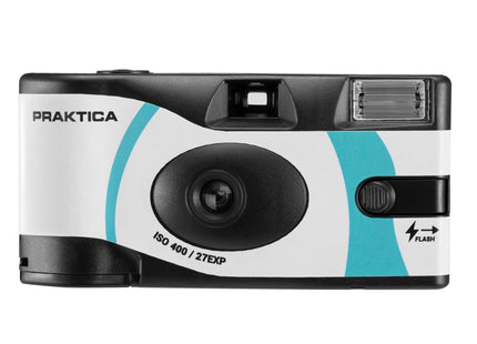 Praktica Single Use Disposable Colour Film Camera with Flash - Blue