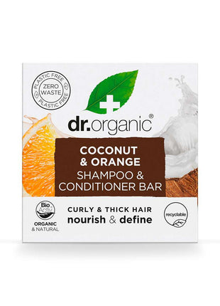 Dr Organic Coconut Orange Shampoo & Conditioner Bar - 75g