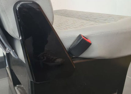 For VW T5, T5.1 Twin Seat Hinge Covers – Piano Black Finish for Transporter Interior Styling Upgrade