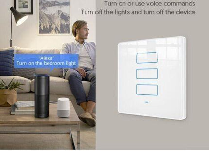 Smart Wireless Switch Neutral wire needed supports GH and Alexa Tuya Compatible