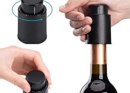 Wine Bottle Stopper With Time Recorder Keeps Your Wine Really Fresh 2 Pk