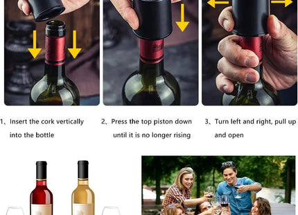 Wine Bottle Stopper With Time Recorder Keeps Your Wine Really Fresh 2 Pk