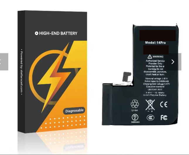 iPhone 14 Pro Diagnostic Battery with Adhesive - Remove Unknown Parts Message