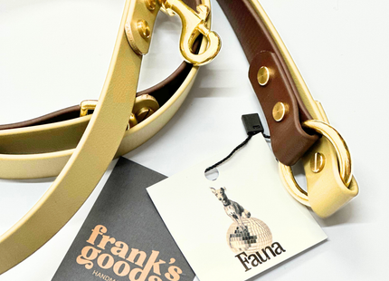 Loki Multiway Dog Lead in Khaki & Brown