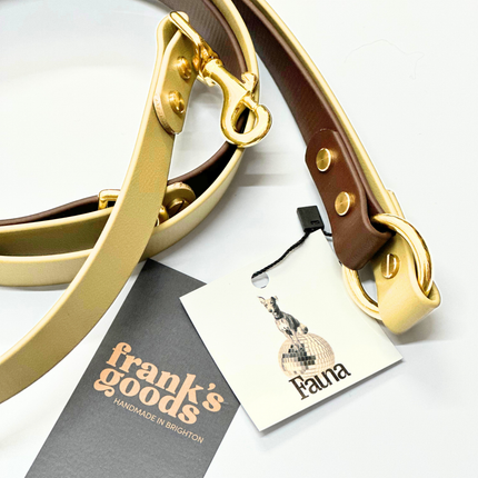 Loki Multiway Dog Lead in Khaki & Brown