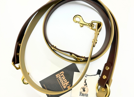 Loki Multiway Dog Lead in Khaki & Brown