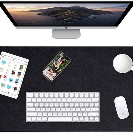 Weelth Reversible Faux Leather Desk Protector for Keyboard and Mouse Mat 80x40cm