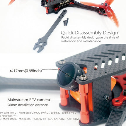 F2 Mito GS FPV Quadcopter Frame
