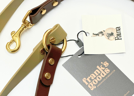 Loki Multiway Dog Lead in Khaki & Brown