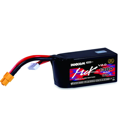 DogCom 1380mAh 22.2V 160C 6S1P Lipo Battery Pack (XT60) MCK V2