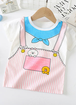 Children's Short-sleeved T-shirt cotton Baby Half-sleeved Bottoming Shirt
