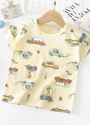 Children's Short-sleeved T-shirt cotton Baby Half-sleeved Bottoming Shirt