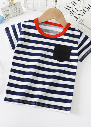 Children's Short-sleeved T-shirt cotton Baby Half-sleeved Bottoming Shirt