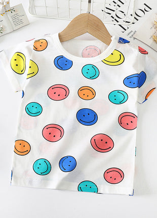 Children's Short-sleeved T-shirt cotton Baby Half-sleeved Bottoming Shirt