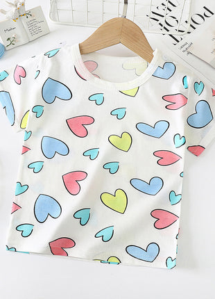 Children's Short-sleeved T-shirt cotton Baby Half-sleeved Bottoming Shirt