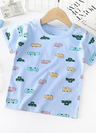 Children's Short-sleeved T-shirt cotton Baby Half-sleeved Bottoming Shirt