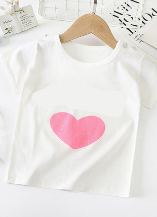 Children's Short-sleeved T-shirt cotton Baby Half-sleeved Bottoming Shirt