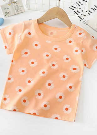 Children's Short-sleeved T-shirt cotton Baby Half-sleeved Bottoming Shirt