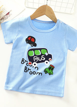 Children's Short-sleeved T-shirt cotton Baby Half-sleeved Bottoming Shirt