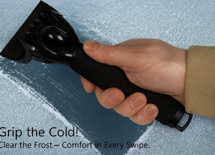 Car Ice Scraper 2 In 1 Premium Head For Clearing Ice & Snow A Winter Essential