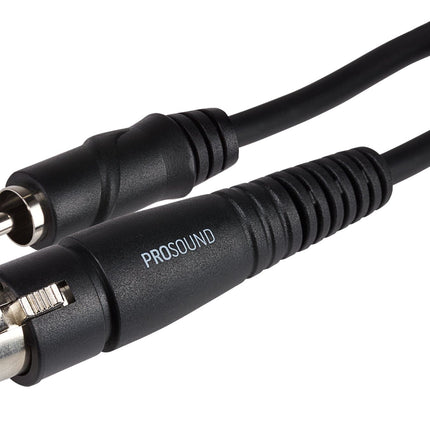 ProSound XLR Female Connector to RCA Phono Cable - Black, 0.23m