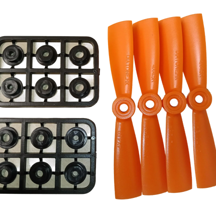 Diatone Super Durable Propeller (4x4.5R) (Orange) [4x CW]