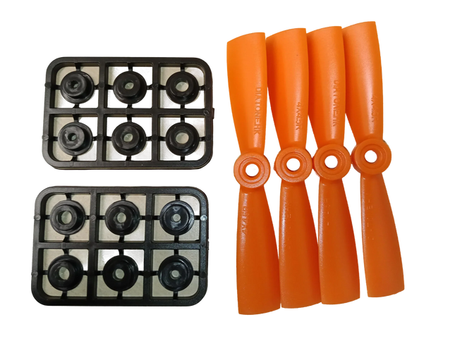 Diatone Super Durable Propeller (4x4.5R) (Orange) [4x CW]