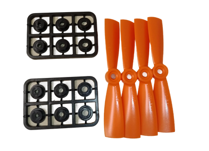 Diatone Super Durable Propeller (4x4.5) (Orange) [4x CCW]