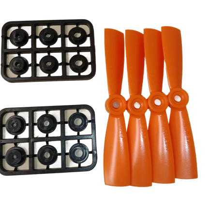 Diatone Super Durable Propeller (4x4.5) (Orange) [4x CCW]