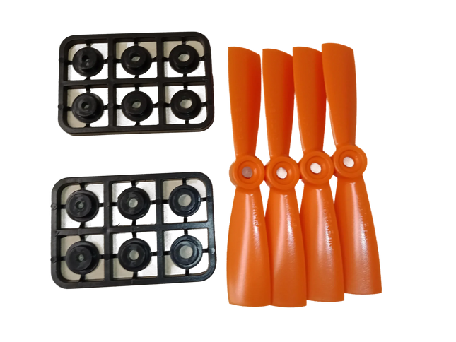 Diatone Super Durable Propeller (4x4.5) (Orange) [4x CCW]