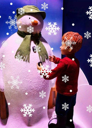 100PCS REUSABLE Christmas Snowflakes Stickers Window Decorations Clings