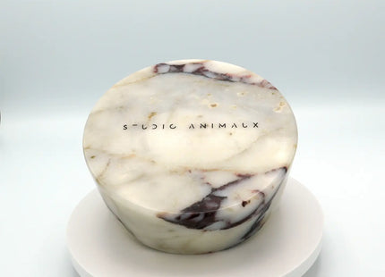 Calacatta Viola Marble Dog Bowl